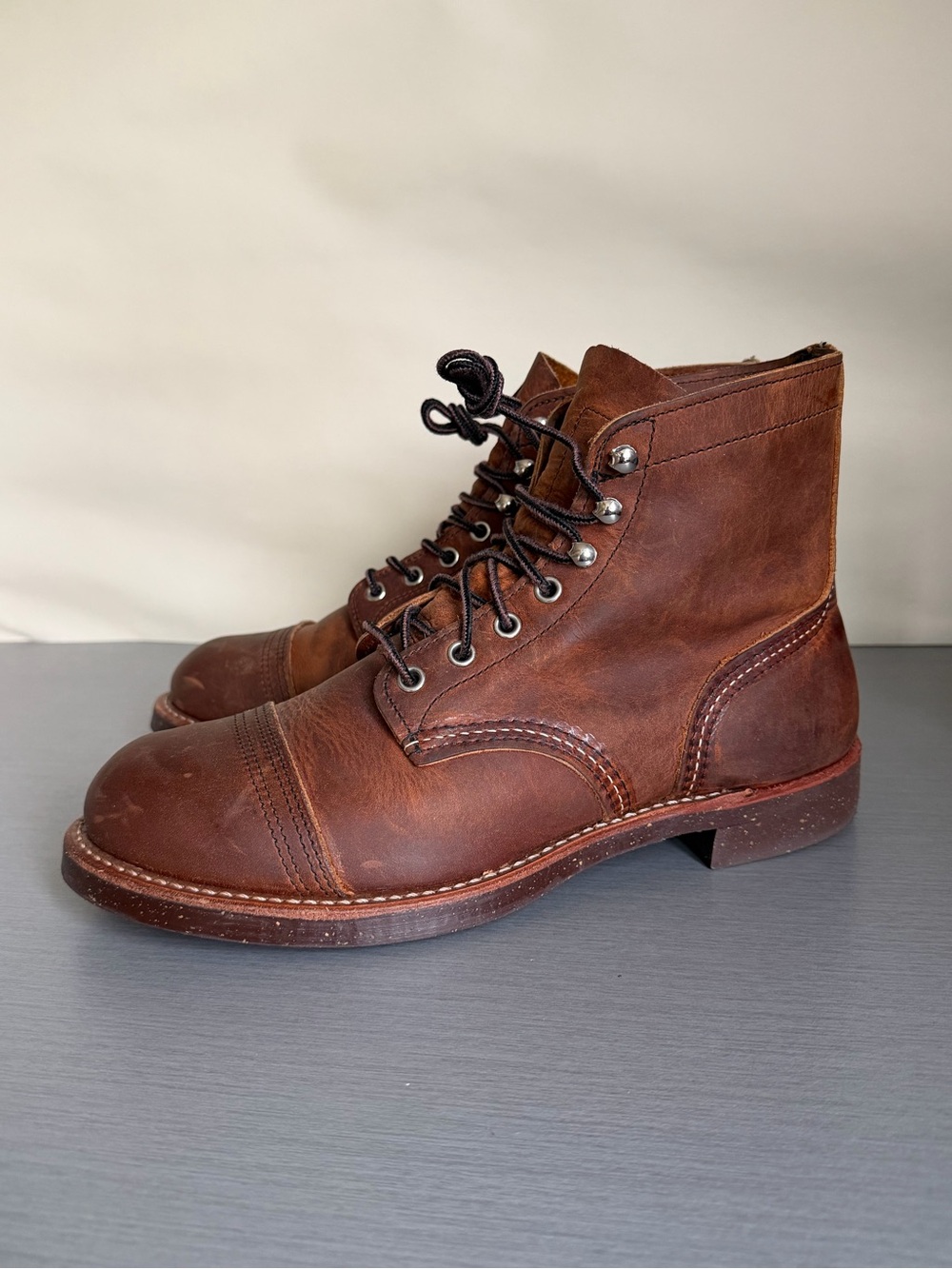 Red Wing Shoes Iron Ranger 8115 Amber Leather Boots US 8 D